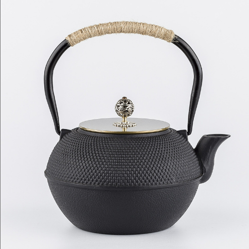 Hot push iron teapot tea set (1200ml granules-copper lid)