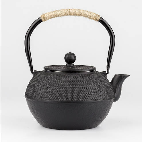 Hot push iron teapot tea set (800ml granules-copper lid)