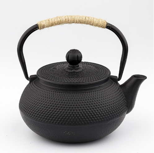 Hot push iron kettle teapot tea set ([rust-free and durable model] 600ml granules-iron lid [rust-free and durable model])