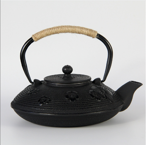 Hot push iron teapot tea set (800ml flat plum blossom [inner light])