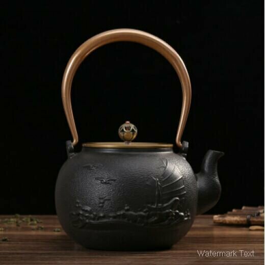 Hot push iron kettle for boiling water and making tea (Elegance and smooth sailing)