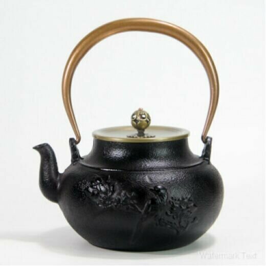 熱推鐵壺燒水泡茶茶壺（素雅山雀梨花)