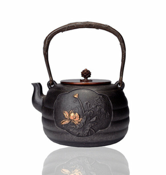 熱推鐵壺煮茶壺燒水壺(1.2L鎏金壹路登科老壺)