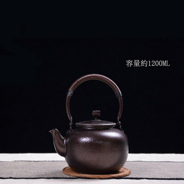 熱推紫銅壺燒水壺(桔紋 容量約1200ML)