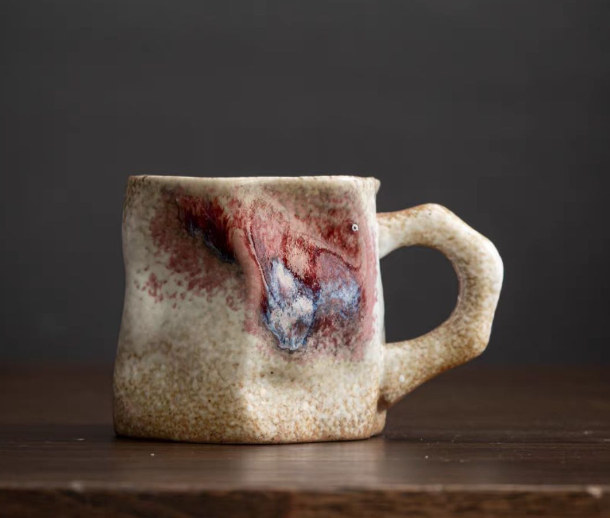 Hot Recommended Simple Stoneware Mark Coffee Cup (Gradient Purple)