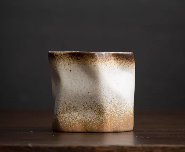 Popular simple stoneware mug coffee cup (gradient white without handle)