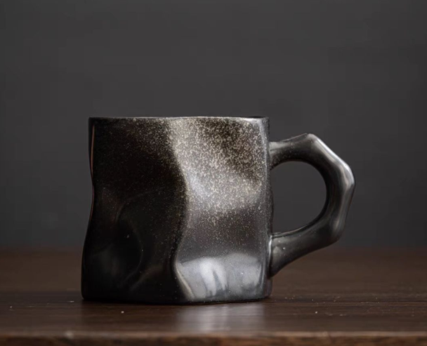 Hot Recommended Simple Stoneware Mark Coffee Cup (Dark)