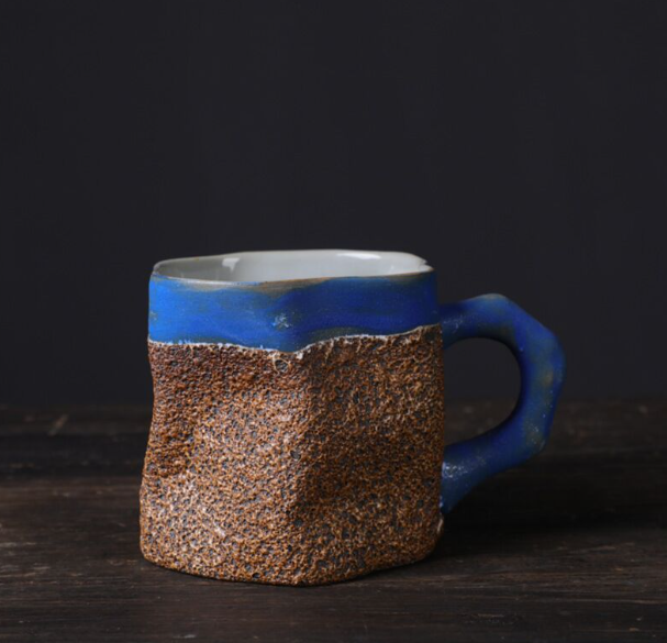 Popular simple stoneware mug coffee cup (red)