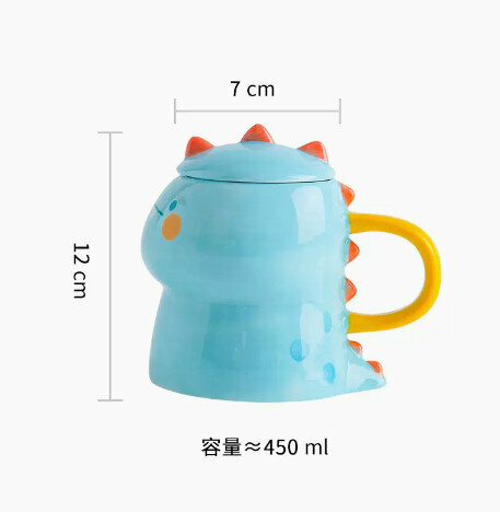 Popular Cute Dinosaur Mug Water Cup [Dinosaur Sky Blue]