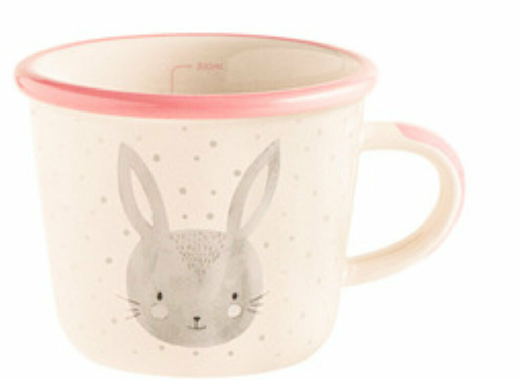 Popular ceramic water cup [rabbit] [top width 10cm*height 8.2cm]