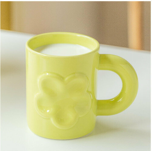 New ceramic water cup [light green capacity 300ml]