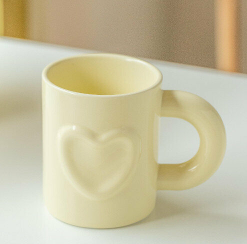 New ceramic water cup [off-white capacity 300ml]