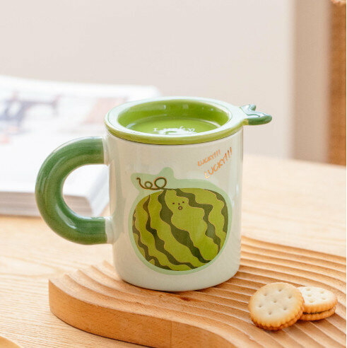 New ceramic water cup [watermelon capacity 320ml]