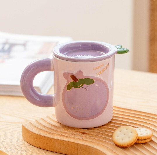 New ceramic water cup [grape capacity 320ml]