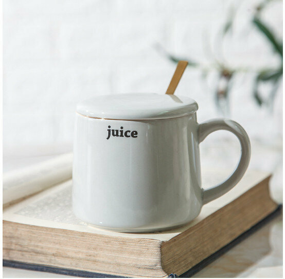 New ceramic water cup [gray capacity 301-400ml]
