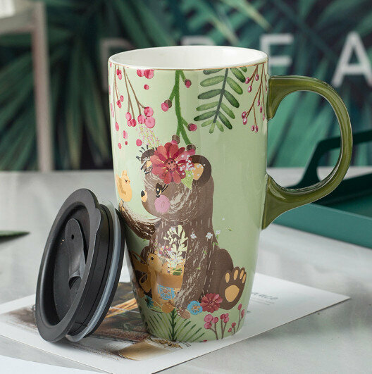 New ceramic water cup [bear capacity 501-600ml]