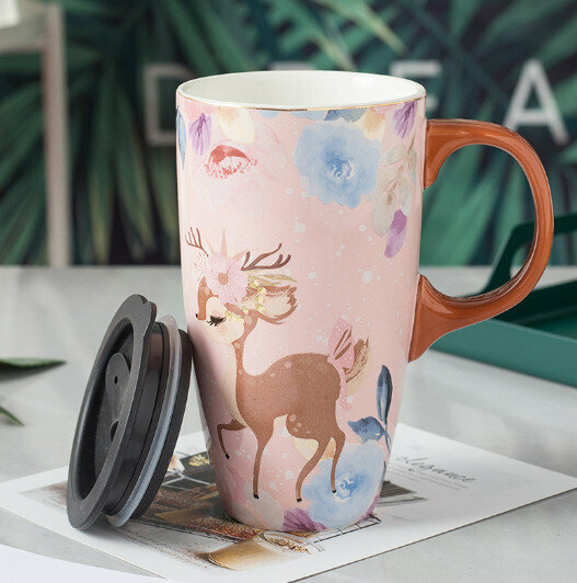 New ceramic water cup [elk capacity 501-600ml]