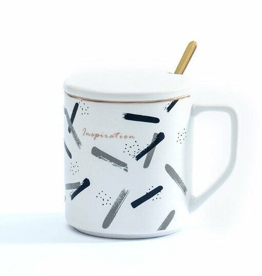 New ceramic water cup [white B type capacity 301-400ml]