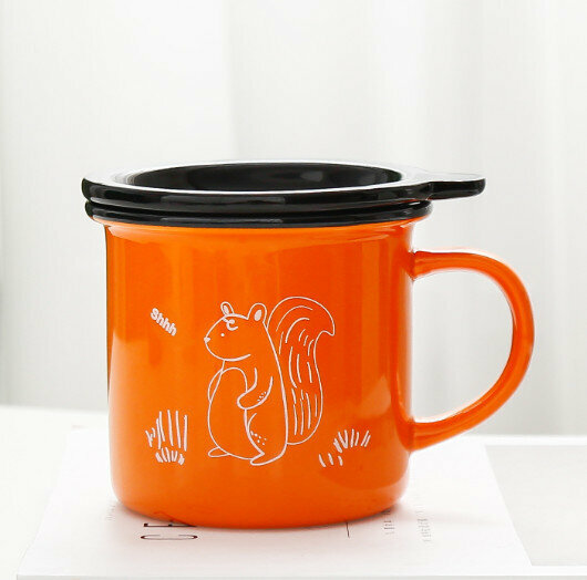 New ceramic water cup [Squirrel cup capacity 301-400ml]