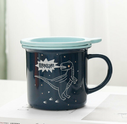 New ceramic water cup [dinosaur cup capacity 301-400ml]