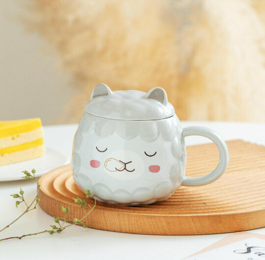 New ceramic water cup [gray capacity 301-400ml]