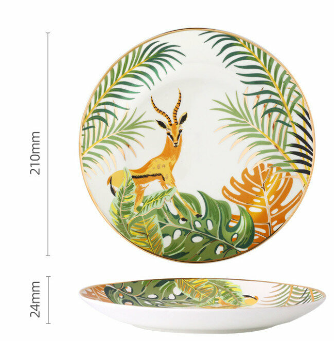 New Western plate and tableware set (8-inch single plate)