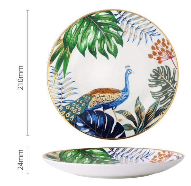 New Western plate and tableware set (8-inch single plate Xiaojushanlin)