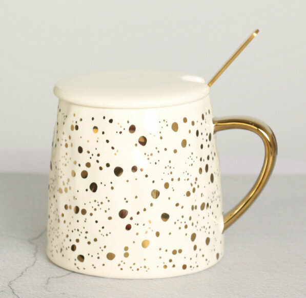 New ceramic water cup [beige capacity 301-400ml]