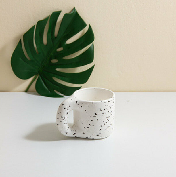 Hot Selling Nordic Ceramic Mug [Black and White Splashed Ink Cup]