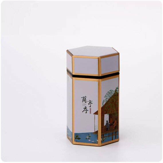 Popular tea cans [white single can in Lanting sequence]
