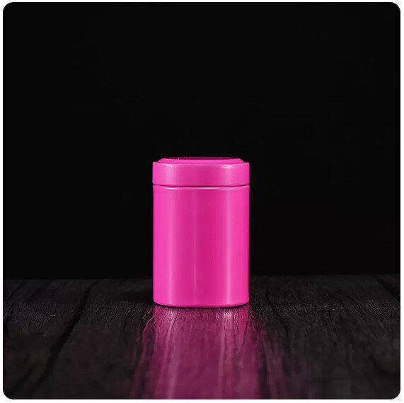 Popular tea can tin [rose red]