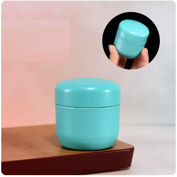 Hot style tea can tin [turquoise]