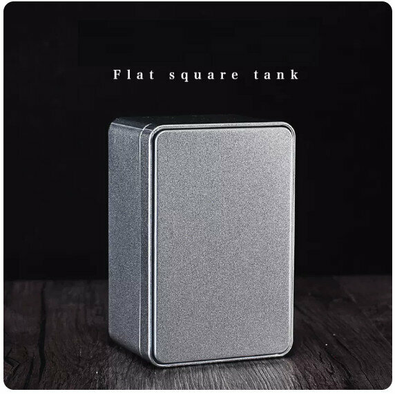 Popular tea cans [frosted silver]
