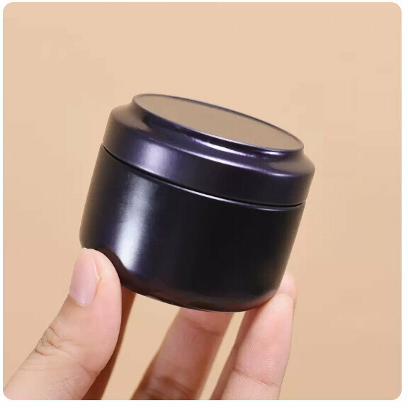 爆款茶葉罐鐵罐【亮光黑】 