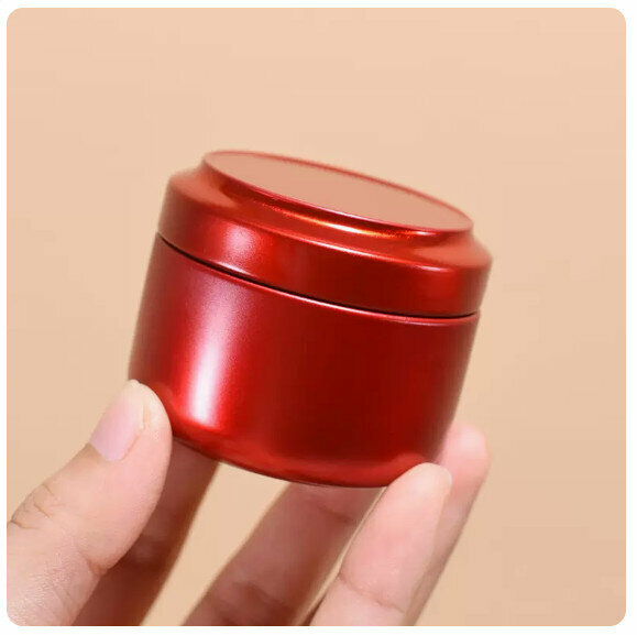爆款茶葉罐鐵罐【亮光紅】 