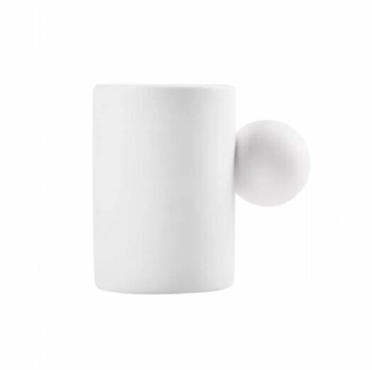 Popular Yunduo Ceramic Mark Coffee Cup [White Yunduo Single Cup]