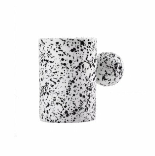 Popular Yunduo Ceramic Mark Coffee Cup [Splashed Ink Colored Cloud Single Cup]