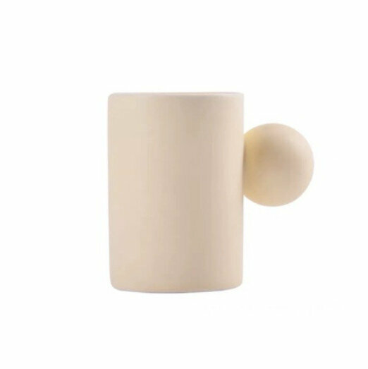 Popular Yunduo Ceramic Mark Coffee Cup [Yellow Yunduo Single Cup]