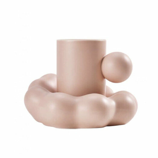 Popular Cloud Ceramic Mark Coffee Cup [Pink Cloud Set]