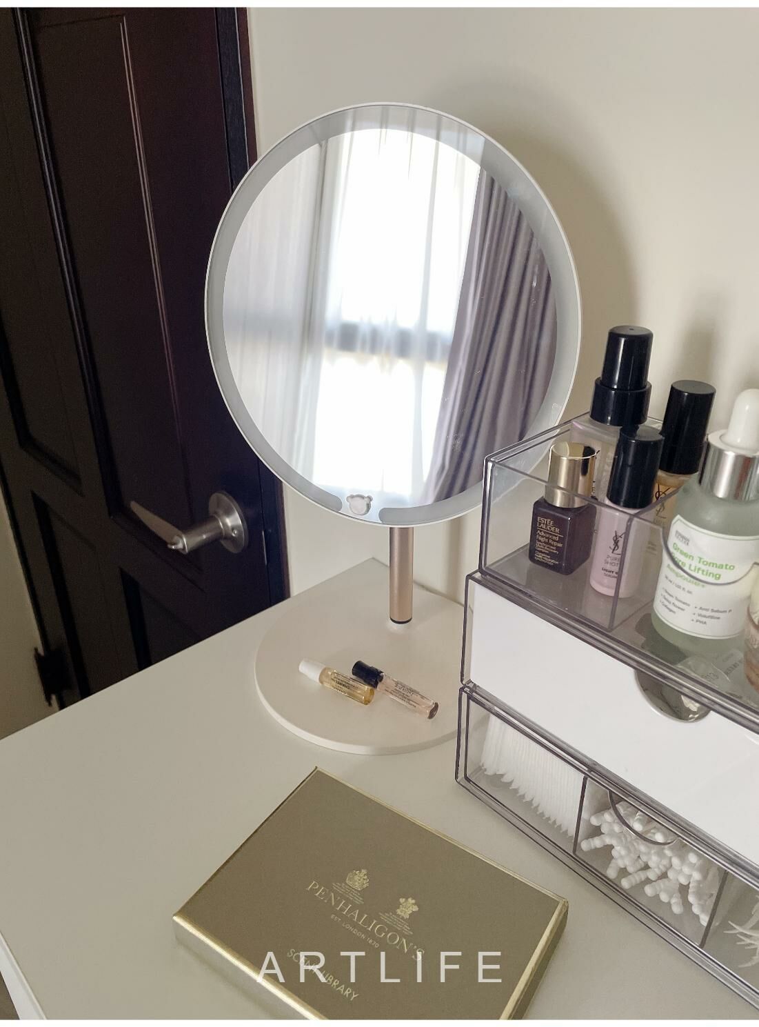 housing 充電式LED燈化妝鏡