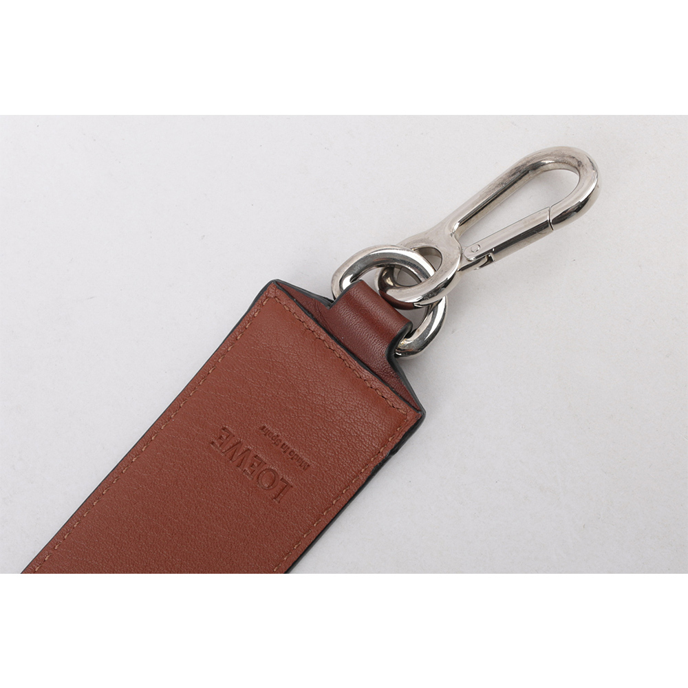 【LOEWE】Puzzle 拼圖小牛皮拼色背帶(酒紅/焦糖/米色) LO99000001