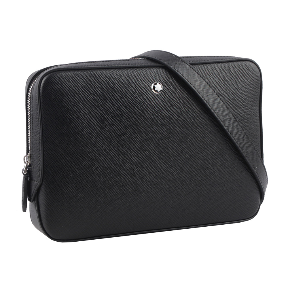 【Montblanc】Sartorial 匠心系列防刮牛皮迷你拉鍊郵差包