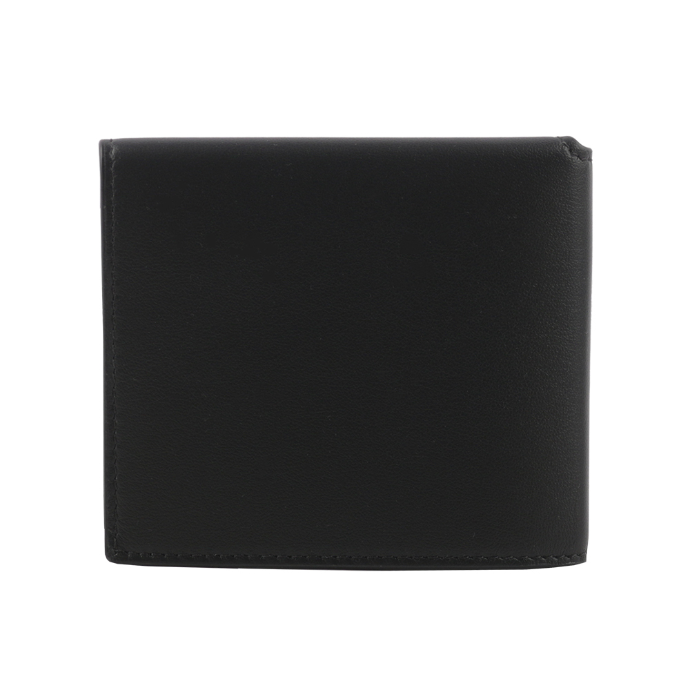 【MONT BLANC】Trio 軟皮系列小牛皮三折4卡薄款短夾(黑色) 198145