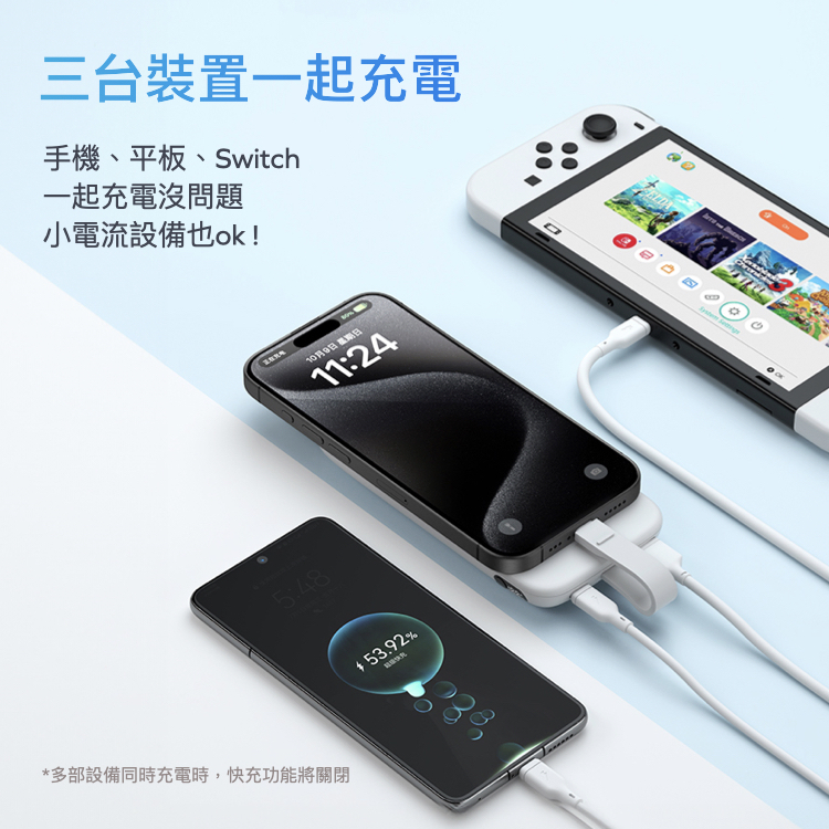 iPower 10000mAh 20W PD USB-C 帶線行動電源