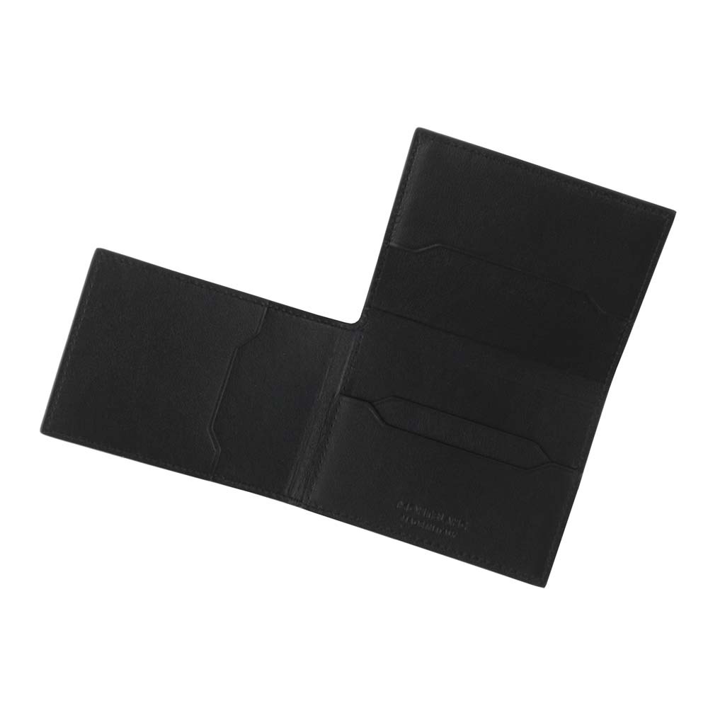 【MONT BLANC】Trio 軟皮系列小牛皮三折6卡名片/卡片夾(黑色) 198121