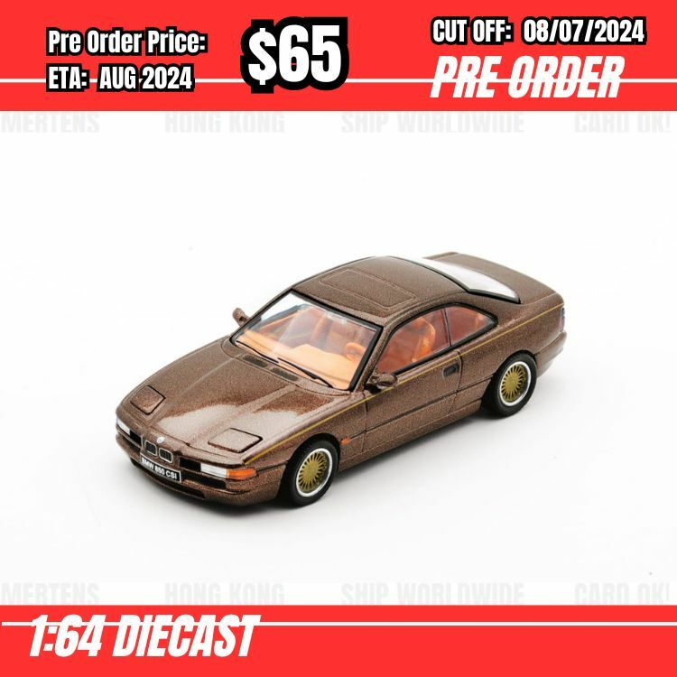 PO-$65  * Shadow * 1:64 BMW 850 CSi Brown [OD02/07]