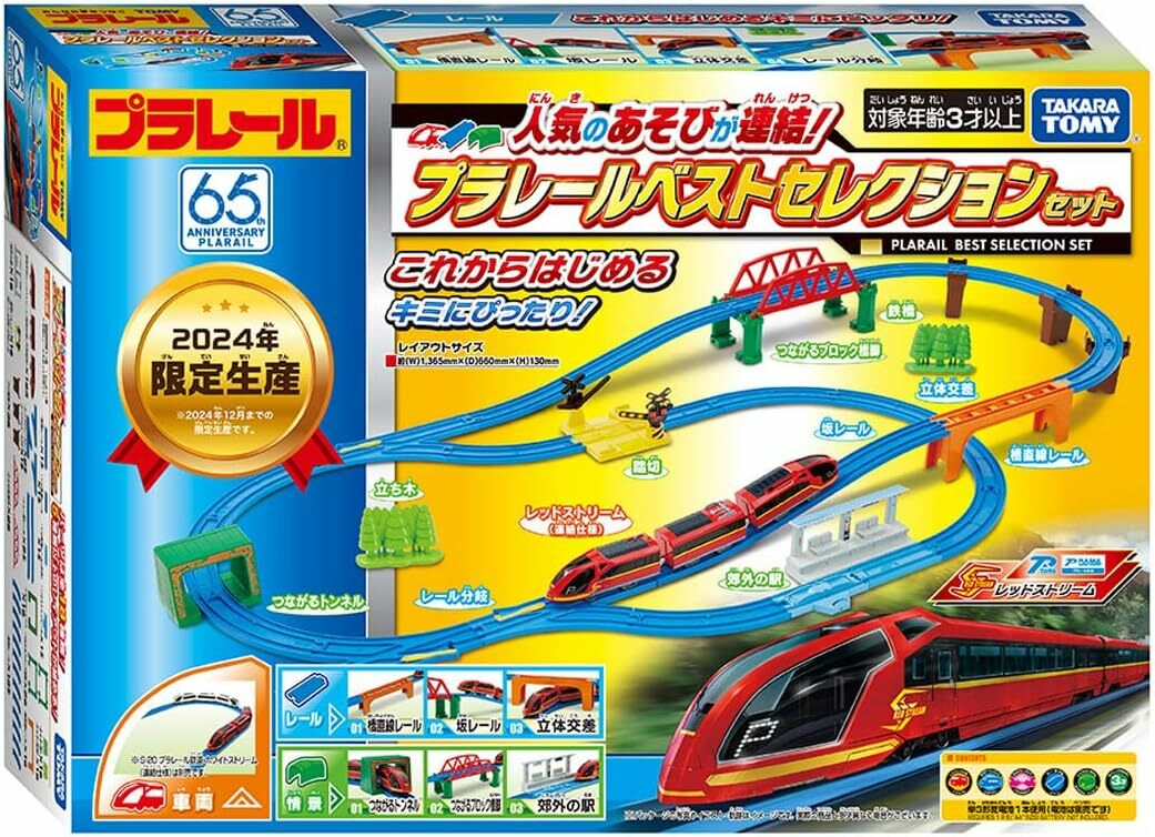 《 TAKARA TOMY 》 PLARAIL鐵道王國 火車豪華組2024限定 (可連結)
