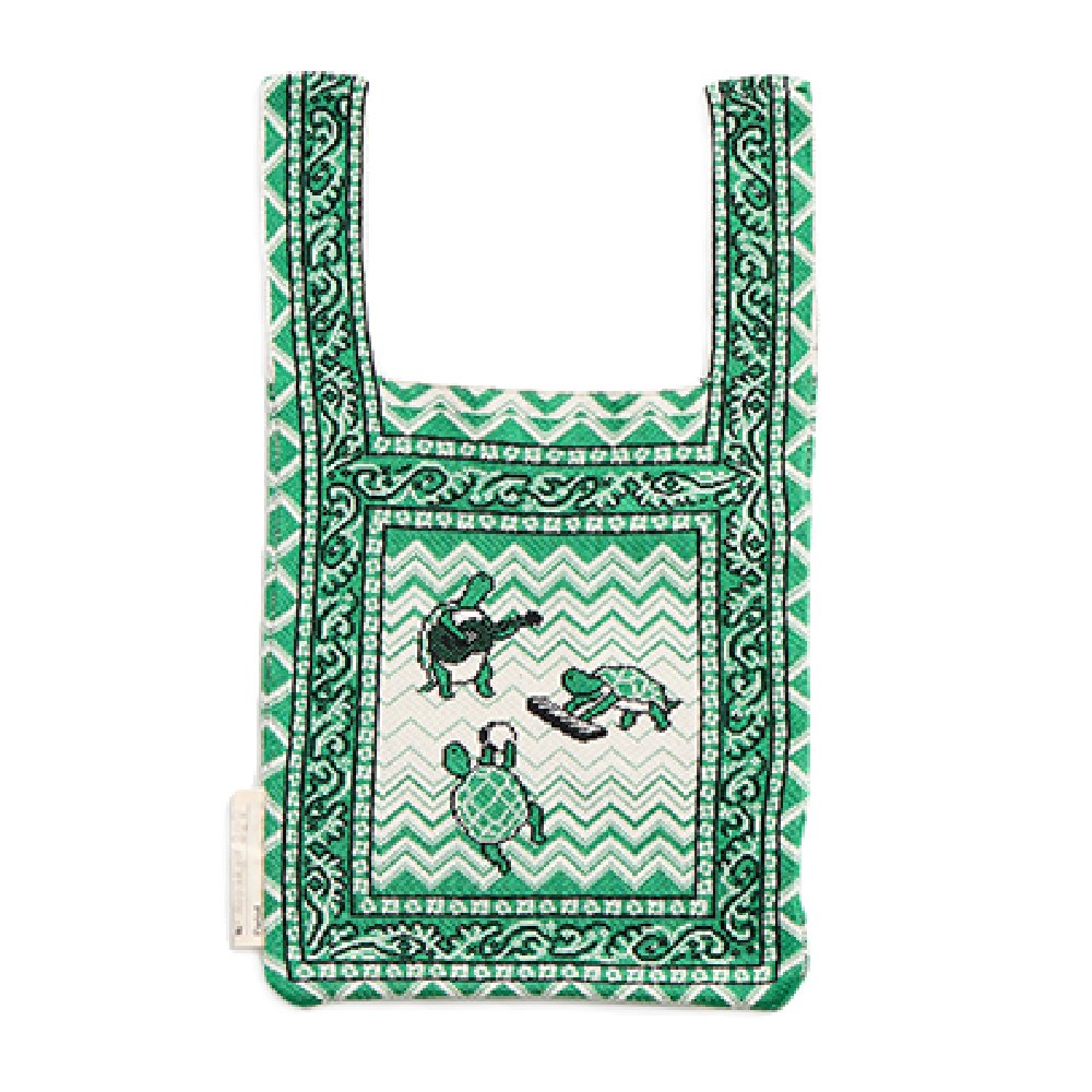 Da'an Forest Bell drum Turtle Handbag- Green