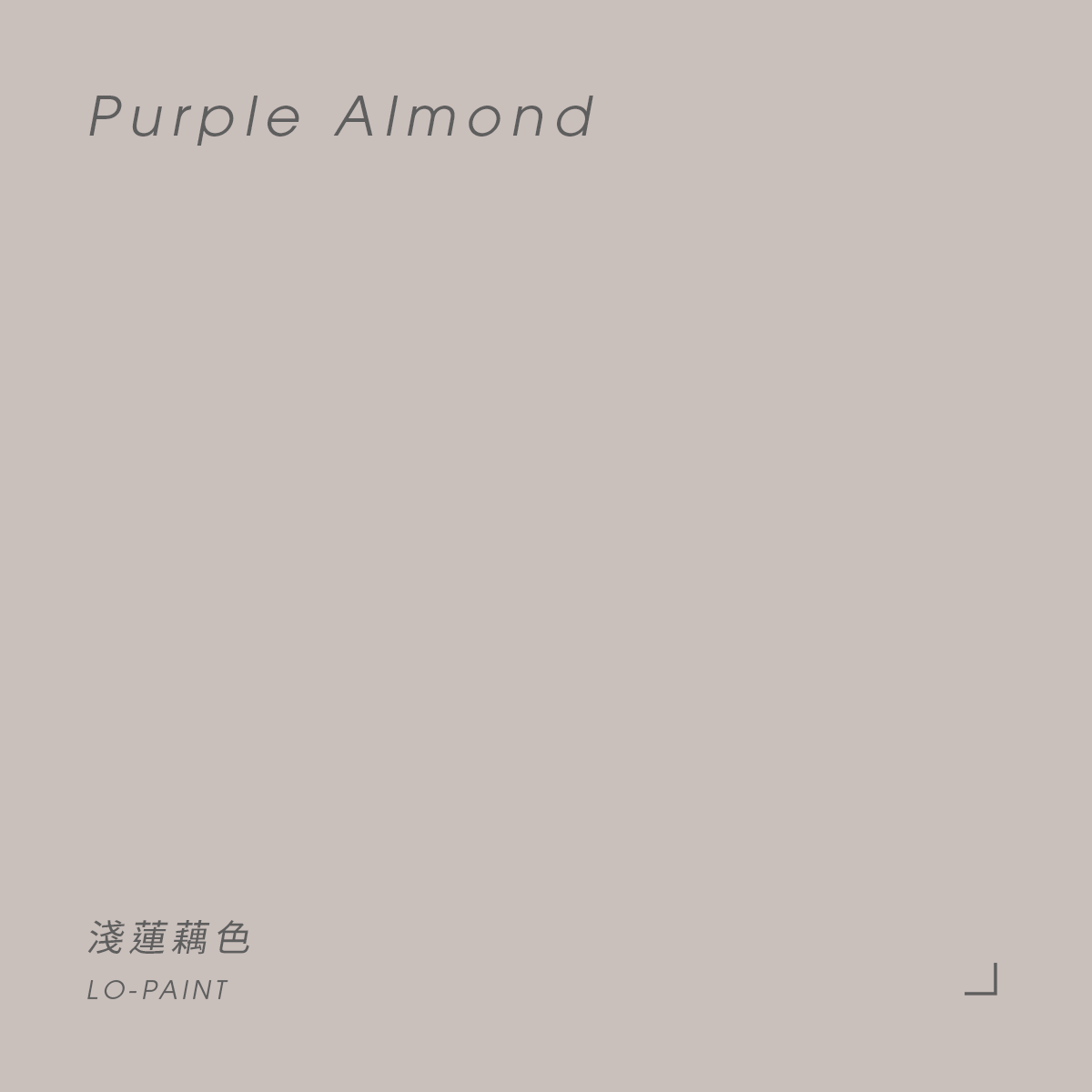 淺蓮藕色 Purple Almond｜風格油漆