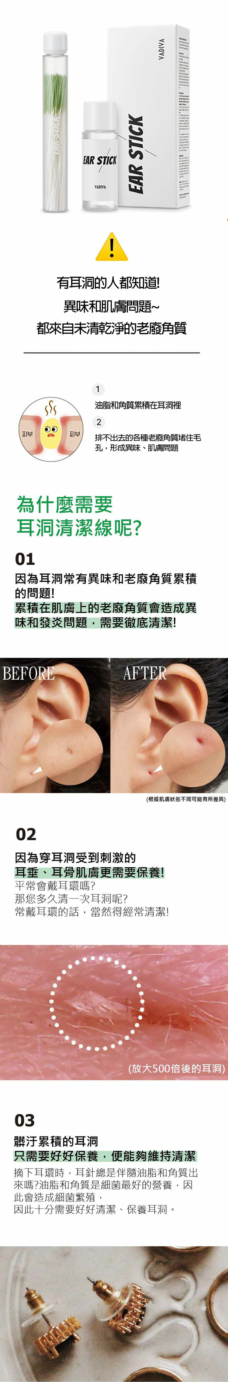 VADIVA耳洞清潔線組合